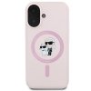 Karl Lagerfeld KLHMP16MSCMKCRHP iPhone 16 Plus 6.7 różowy/pink hardcase Silicone Karl&Choupette Ring MagSafe